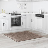 Shaggy Rug High Pile Brown 120X120 Cm Pp