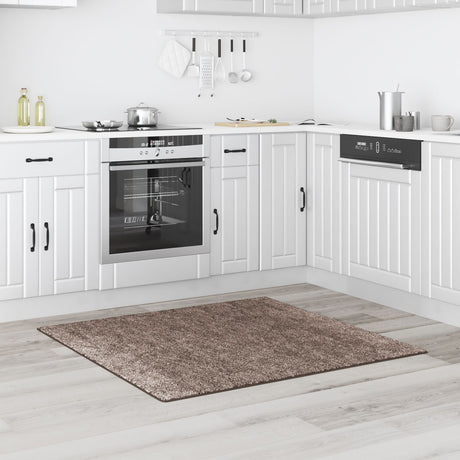 Shaggy Rug High Pile Brown 120X120 Cm Pp