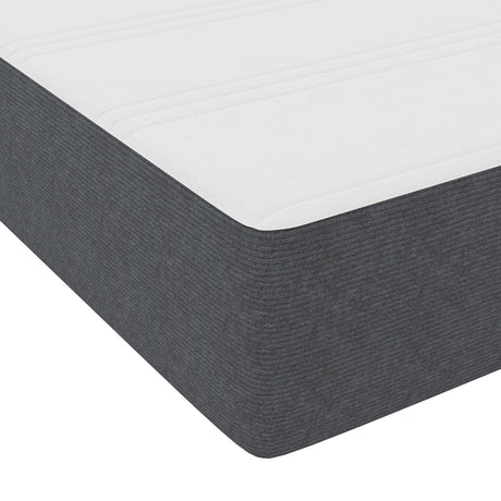 Box Spring Bed With Mattress Dark Grey 80X200 Cm Corduroy Fabric