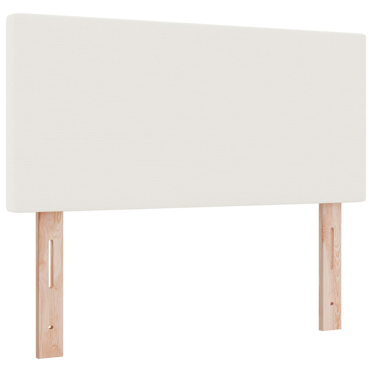 Box Spring Bed With Mattress & Led Corduroy Fabric