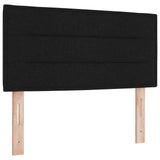 Box Spring Bed With Mattress & Led Black 120X190 Cm Fabric