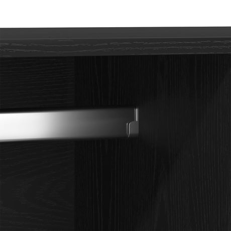 Black Oak Wardrobe 80X52X180 Cm Made Of Engineered Wood