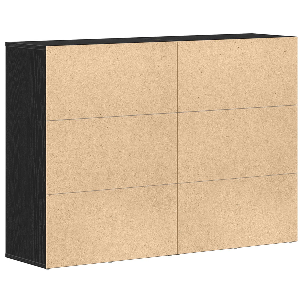 Sideboards 2 Pcs Black Oak 60X31X84 Cm Engineered Wood