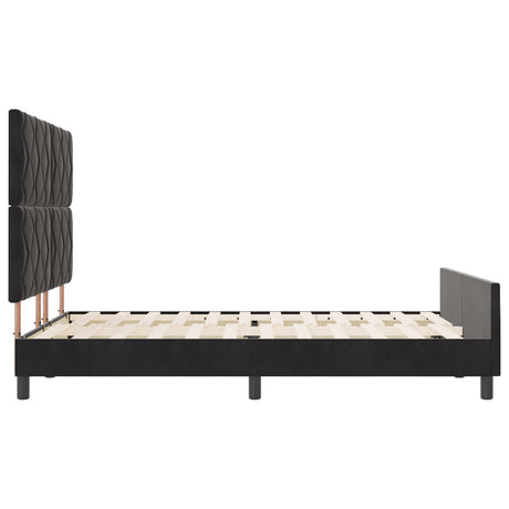 Black Velvet Bed Frame 160X200 Cm