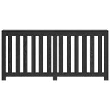Radiator Cover Black Oak 175X20X82 Cm Engineered Wood