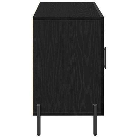 Sideboard Black Oak 100X36X60 Cm Engineered Wood