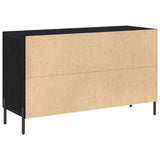 Sideboard Black Oak 100X36X60 Cm Engineered Wood