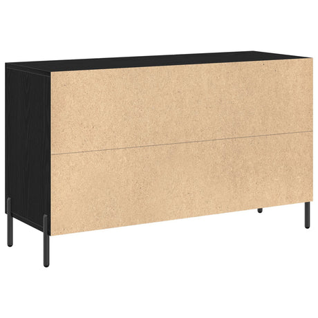 Sideboard Black Oak 100X36X60 Cm Engineered Wood
