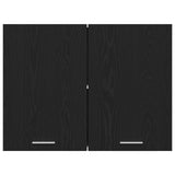 Black Oak Hanging Cabinet - 80X31X60 Cm - Made Of Engineered Wood