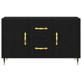 Sideboard Black Oak 100X36X60 Cm Engineered Wood
