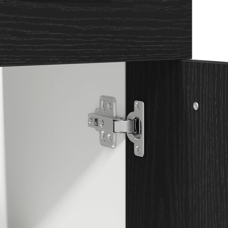Black Oak Drawer Bottom Cabinet - 30X46X81.5 Cm, Made From Engineered Wood