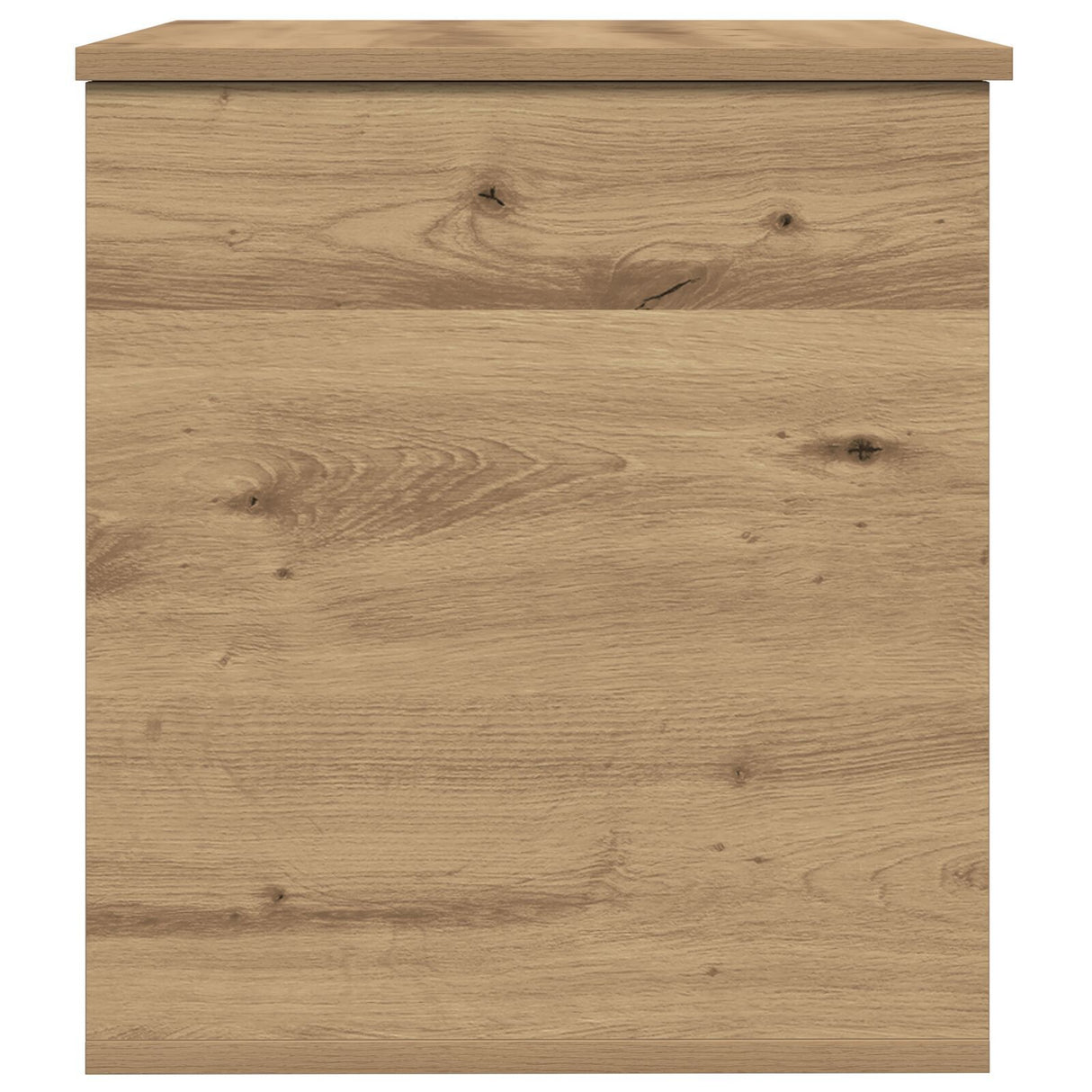 Storage Box With Lid Artisan Oak 60X42X46 Cm Engineered Wood