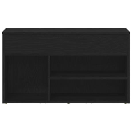 Hall Bench Black Oak 60X30X45 Cm Engineered Wood