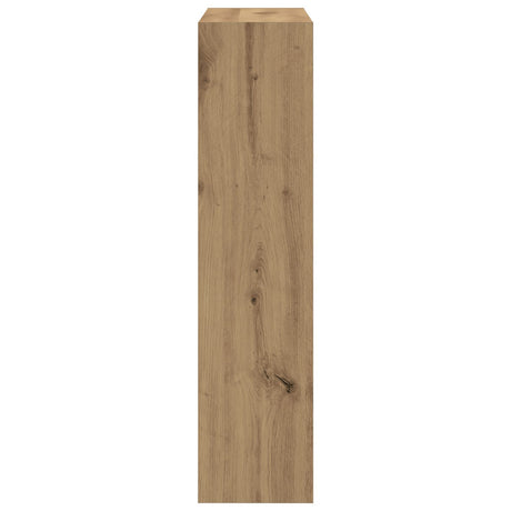 Shoe Cabinet With Flip Drawer Smoked Oak 80X21X87,5 Cm