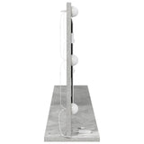 Vanity Mirror With Led Lights Concrete Grey 100X45X18 Cm