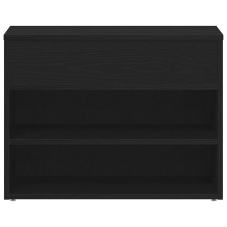 Hall Bench Black Oak 60X30X45 Cm Engineered Wood