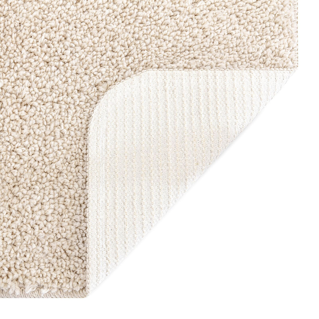 Shaggy Rug With Latex Backing Cream 240X340 Cm