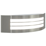 Outdoor Wall Light Silver Ip44