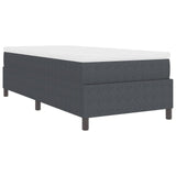 Box Spring Bed With Mattress Dark Grey 80X200 Cm Corduroy Fabric
