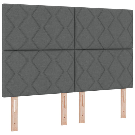Dark Grey Bed Frame 160X200 Cm Fabric