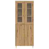 Highboard Artisan Oak 69.5X34X180 Cm Engineered Wood