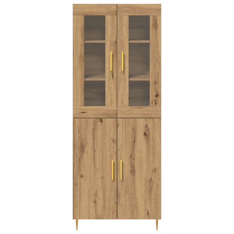 Highboard Artisan Oak 69.5X34X180 Cm Engineered Wood