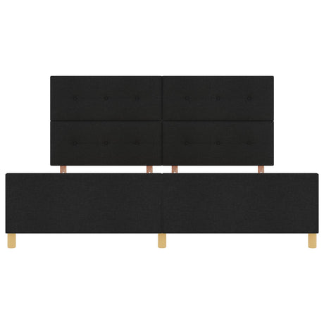 Bed Frame Black 200X200 Cm Fabric