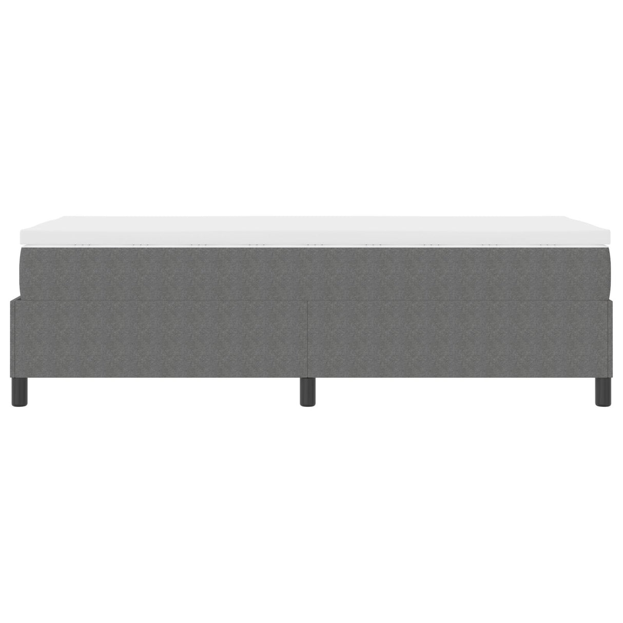 Box Spring Bed With Mattress Light Grey 80X200 Cm Corduroy Fabric