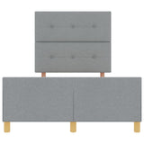 Bed Frame Light Grey 120X200 Cm Fabric