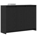Sideboard Black Oak Engineered Wood Medium Storage