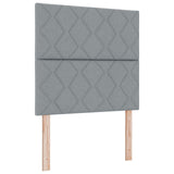 Bed Frame Light Grey 100X200 Cm Fabric