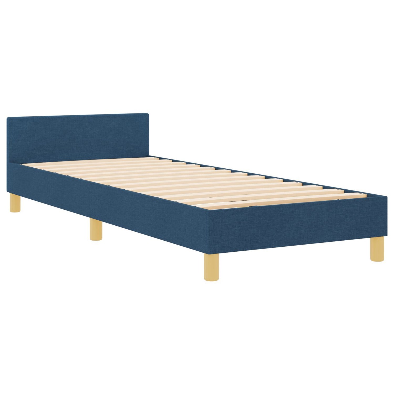 Blue Fabric Bed Frame 80X200 Cm