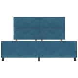 Bed Frame Dark Blue 180X200 Cm Velvet