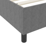 Box Spring Bed With Mattress Light Grey 80X200 Cm Corduroy Fabric
