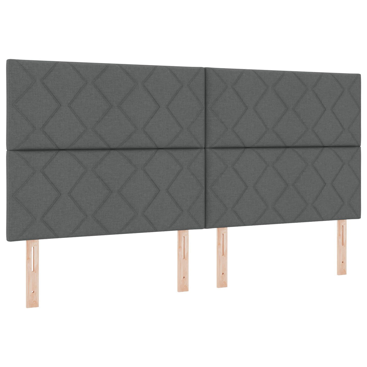 Box Spring Bed With Mattress Dark Grey 200X200 Cm Fabric