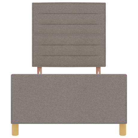 Taupe Fabric Bed Frame 90X190 Cm