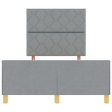 Light Grey Fabric Bed Frame 120X200 Cm