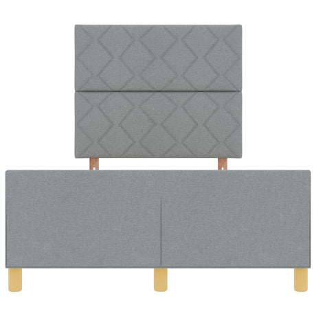 Light Grey Fabric Bed Frame 120X200 Cm