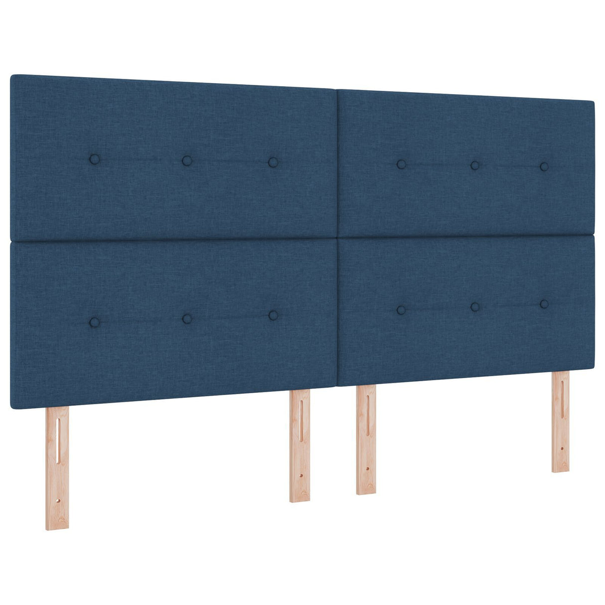 Bed Frame Blue 180X200 Cm Fabric