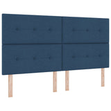 Bed Frame Blue 180X200 Cm Fabric