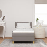 Box Spring Bed With Mattress Taupe 80X200 Cm Fabric
