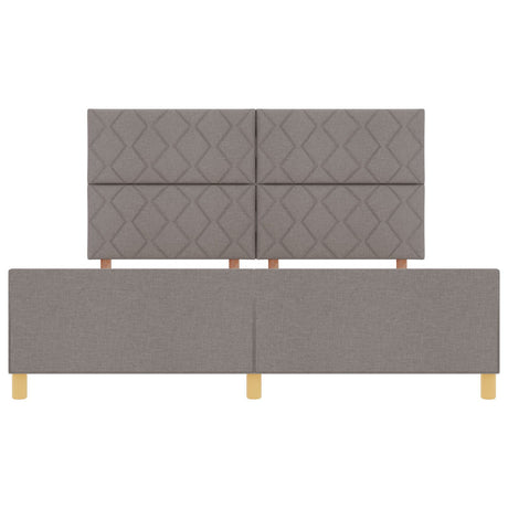 Bed Frame In Taupe, 180X200 Cm, Fabric