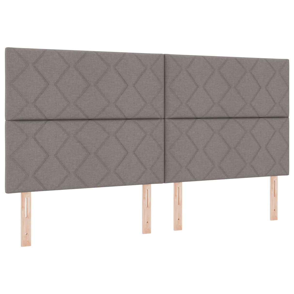 Bed Frame Taupe 200X200 Cm Fabric