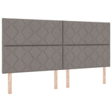 Bed Frame Taupe 200X200 Cm Fabric