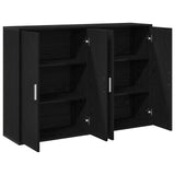 Sideboards 2 Pcs Black Oak 60X31X84 Cm Engineered Wood