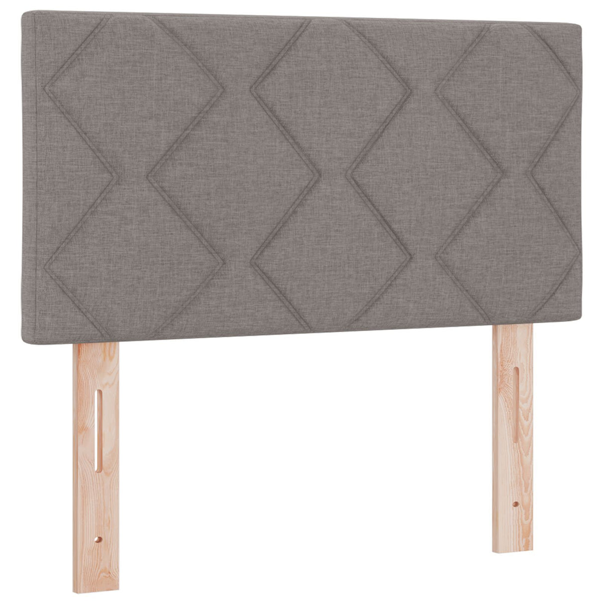 Box Spring Bed With Mattress Taupe 80X200 Cm Fabric