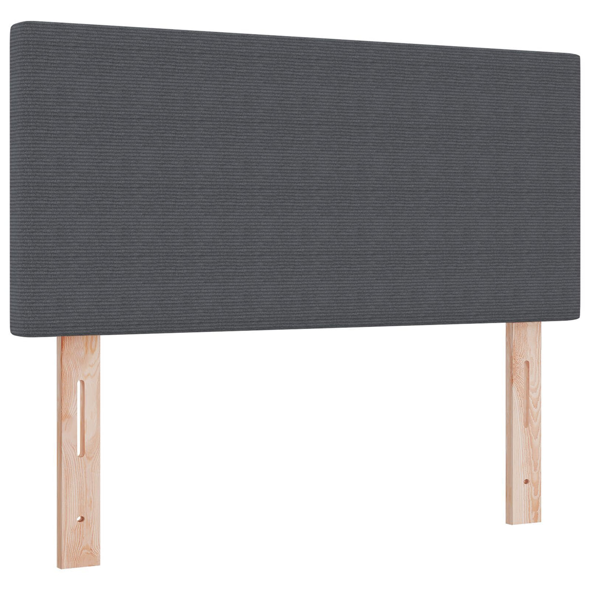 Box Spring Bed With Mattress Dark Grey 80X200 Cm Corduroy Fabric