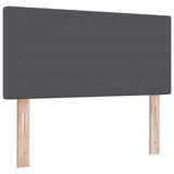 Box Spring Bed With Mattress Dark Grey 80X200 Cm Corduroy Fabric