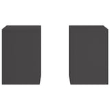 Outdoor Plant Stands Pillar 2 Pcs 24X24X35 Cm Steel