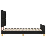 Bed Frame Black 140X200 Cm Fabric
